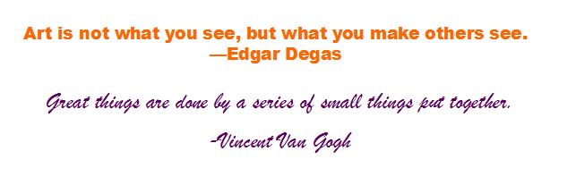 Van Gogh and Degas Quotes